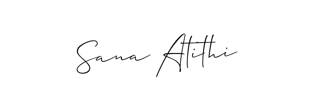 How to Draw Sana Atithi signature style? Allison_Script is a latest design signature styles for name Sana Atithi. Sana Atithi signature style 2 images and pictures png