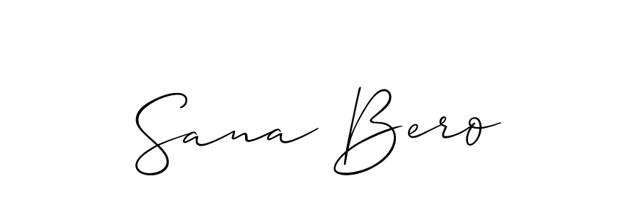 How to make Sana Bero signature? Allison_Script is a professional autograph style. Create handwritten signature for Sana Bero name. Sana Bero signature style 2 images and pictures png