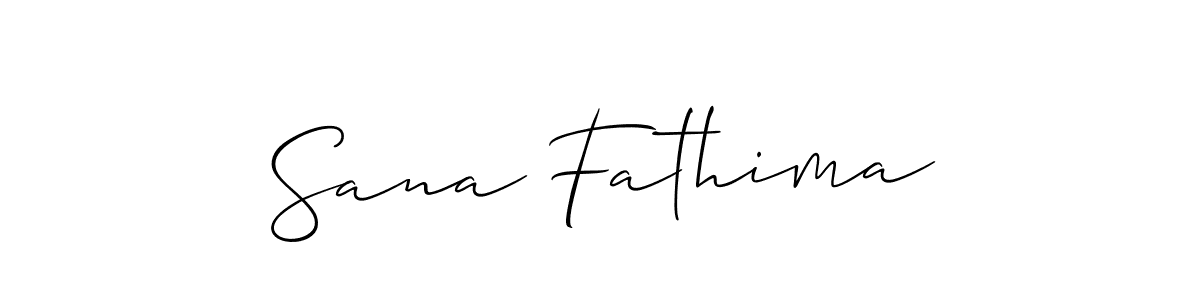 How to make Sana Fathima signature? Allison_Script is a professional autograph style. Create handwritten signature for Sana Fathima name. Sana Fathima signature style 2 images and pictures png