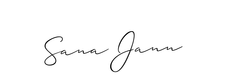 Once you've used our free online signature maker to create your best signature Allison_Script style, it's time to enjoy all of the benefits that Sana Jann name signing documents. Sana Jann signature style 2 images and pictures png