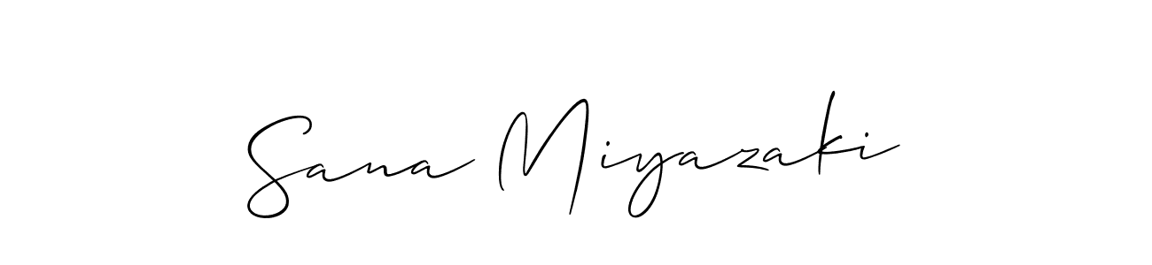 Sana Miyazaki stylish signature style. Best Handwritten Sign (Allison_Script) for my name. Handwritten Signature Collection Ideas for my name Sana Miyazaki. Sana Miyazaki signature style 2 images and pictures png
