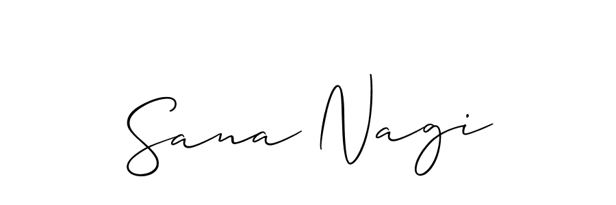 Also we have Sana Nagi name is the best signature style. Create professional handwritten signature collection using Allison_Script autograph style. Sana Nagi signature style 2 images and pictures png