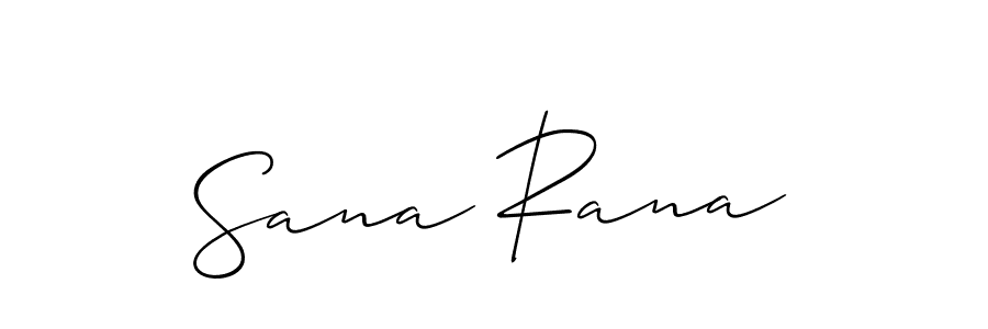 Also we have Sana Rana name is the best signature style. Create professional handwritten signature collection using Allison_Script autograph style. Sana Rana signature style 2 images and pictures png