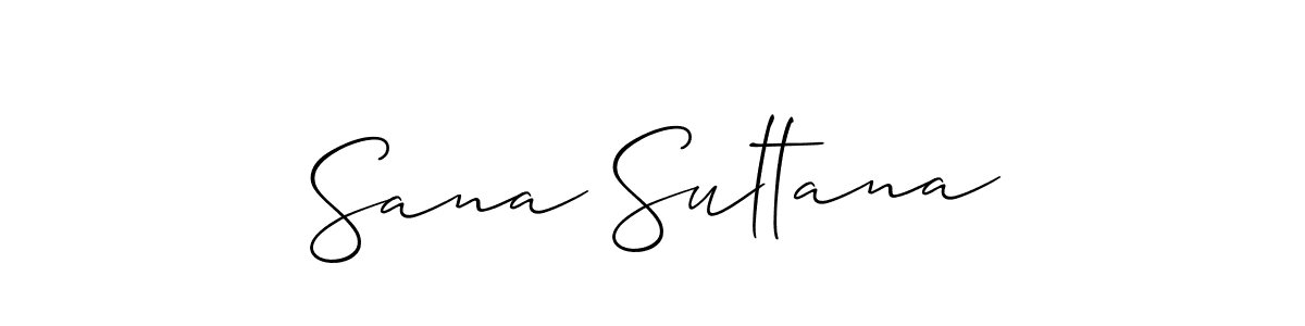 The best way (Allison_Script) to make a short signature is to pick only two or three words in your name. The name Sana Sultana include a total of six letters. For converting this name. Sana Sultana signature style 2 images and pictures png