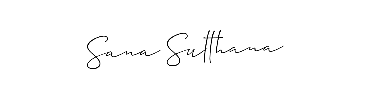 if you are searching for the best signature style for your name Sana Sulthana. so please give up your signature search. here we have designed multiple signature styles  using Allison_Script. Sana Sulthana signature style 2 images and pictures png