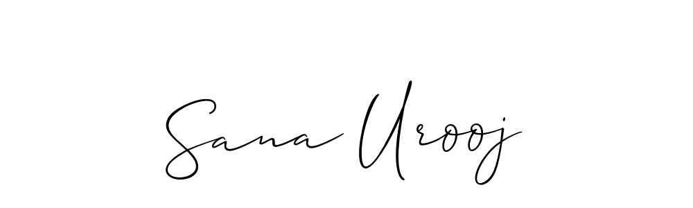 Allison_Script is a professional signature style that is perfect for those who want to add a touch of class to their signature. It is also a great choice for those who want to make their signature more unique. Get Sana Urooj name to fancy signature for free. Sana Urooj signature style 2 images and pictures png