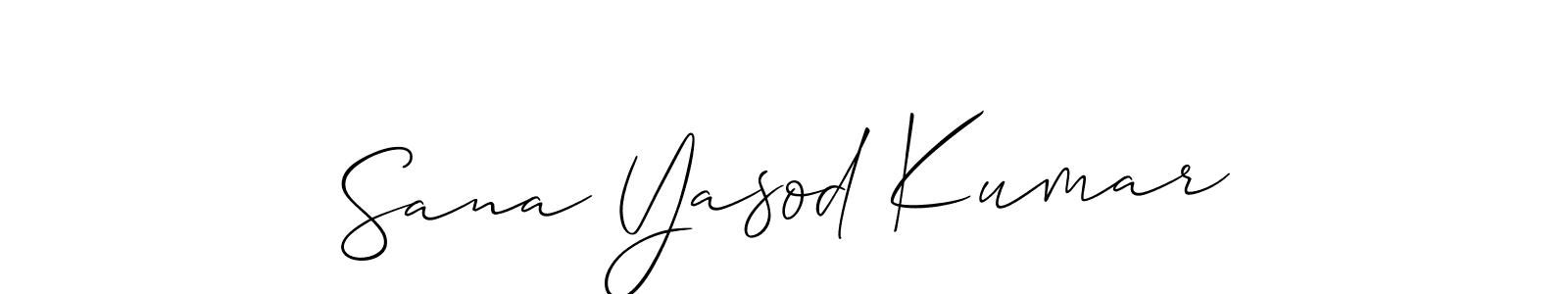 Once you've used our free online signature maker to create your best signature Allison_Script style, it's time to enjoy all of the benefits that Sana Yasod Kumar name signing documents. Sana Yasod Kumar signature style 2 images and pictures png