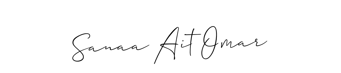 Sanaa Ait Omar stylish signature style. Best Handwritten Sign (Allison_Script) for my name. Handwritten Signature Collection Ideas for my name Sanaa Ait Omar. Sanaa Ait Omar signature style 2 images and pictures png