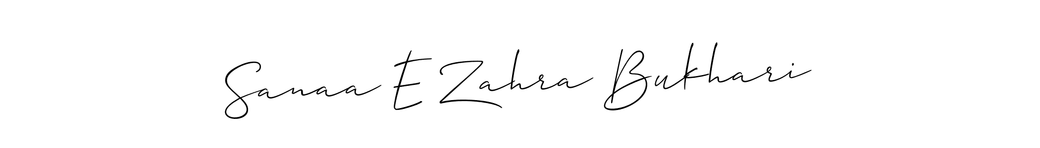 Make a beautiful signature design for name Sanaa E Zahra Bukhari. Use this online signature maker to create a handwritten signature for free. Sanaa E Zahra Bukhari signature style 2 images and pictures png