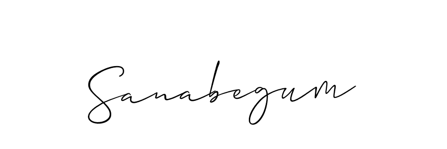 How to Draw Sanabegum signature style? Allison_Script is a latest design signature styles for name Sanabegum. Sanabegum signature style 2 images and pictures png