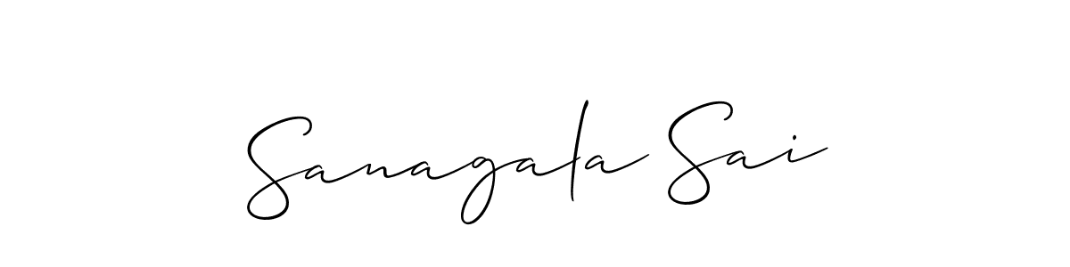 Similarly Allison_Script is the best handwritten signature design. Signature creator online .You can use it as an online autograph creator for name Sanagala Sai. Sanagala Sai signature style 2 images and pictures png