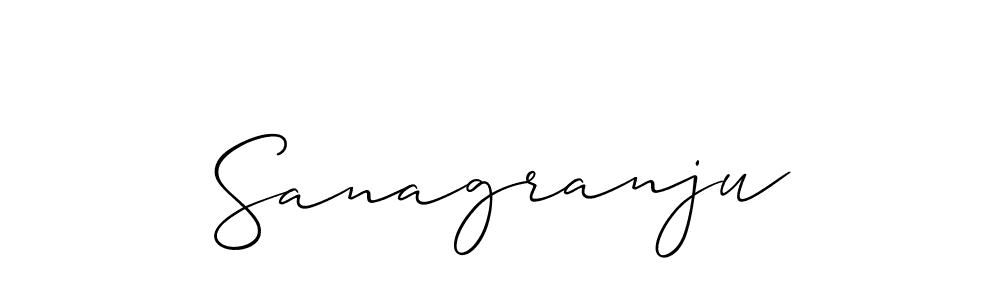 This is the best signature style for the Sanagranju name. Also you like these signature font (Allison_Script). Mix name signature. Sanagranju signature style 2 images and pictures png