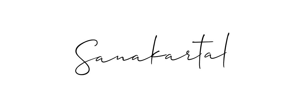 How to Draw Sanakartal signature style? Allison_Script is a latest design signature styles for name Sanakartal. Sanakartal signature style 2 images and pictures png