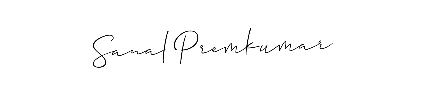 Make a beautiful signature design for name Sanal Premkumar. Use this online signature maker to create a handwritten signature for free. Sanal Premkumar signature style 2 images and pictures png