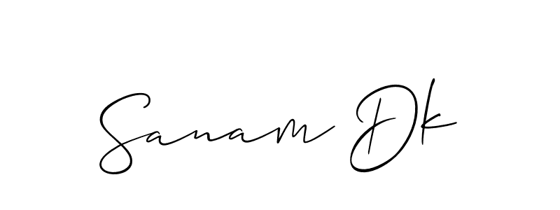 Similarly Allison_Script is the best handwritten signature design. Signature creator online .You can use it as an online autograph creator for name Sanam Dk. Sanam Dk signature style 2 images and pictures png