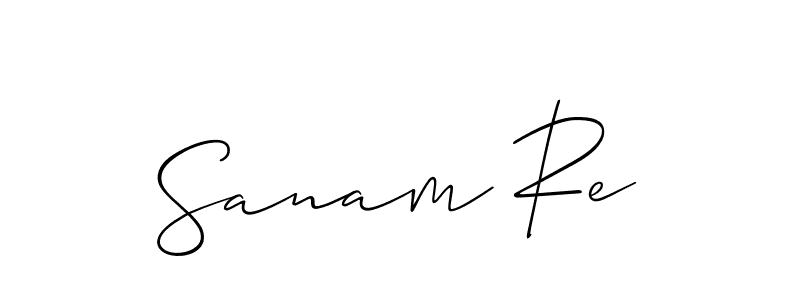 Allison_Script is a professional signature style that is perfect for those who want to add a touch of class to their signature. It is also a great choice for those who want to make their signature more unique. Get Sanam Re name to fancy signature for free. Sanam Re signature style 2 images and pictures png