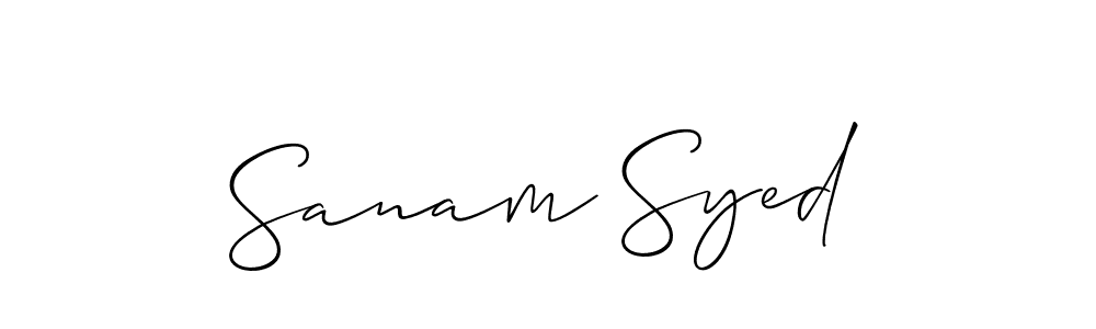 Once you've used our free online signature maker to create your best signature Allison_Script style, it's time to enjoy all of the benefits that Sanam Syed name signing documents. Sanam Syed signature style 2 images and pictures png