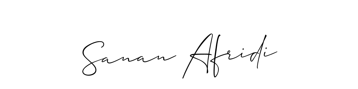 Also You can easily find your signature by using the search form. We will create Sanan Afridi name handwritten signature images for you free of cost using Allison_Script sign style. Sanan Afridi signature style 2 images and pictures png