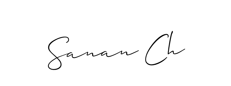 Allison_Script is a professional signature style that is perfect for those who want to add a touch of class to their signature. It is also a great choice for those who want to make their signature more unique. Get Sanan Ch name to fancy signature for free. Sanan Ch signature style 2 images and pictures png