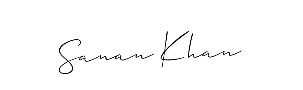 It looks lik you need a new signature style for name Sanan Khan. Design unique handwritten (Allison_Script) signature with our free signature maker in just a few clicks. Sanan Khan signature style 2 images and pictures png
