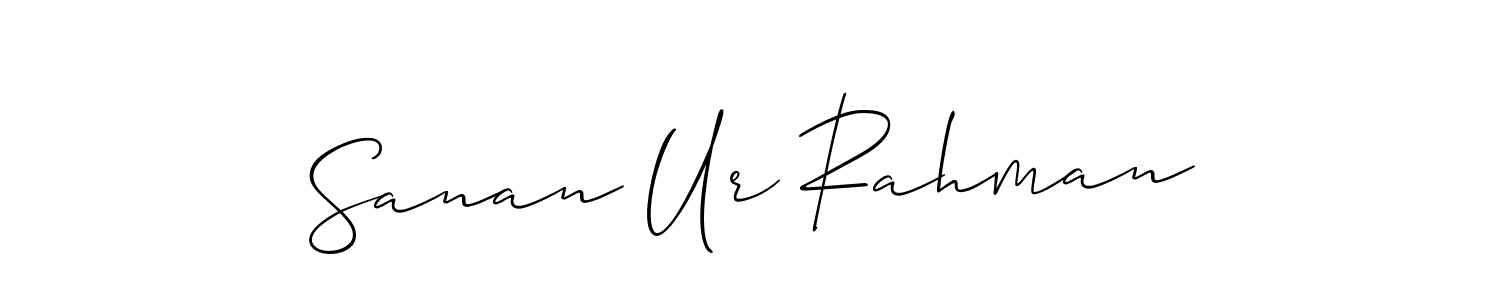 Similarly Allison_Script is the best handwritten signature design. Signature creator online .You can use it as an online autograph creator for name Sanan Ur Rahman. Sanan Ur Rahman signature style 2 images and pictures png
