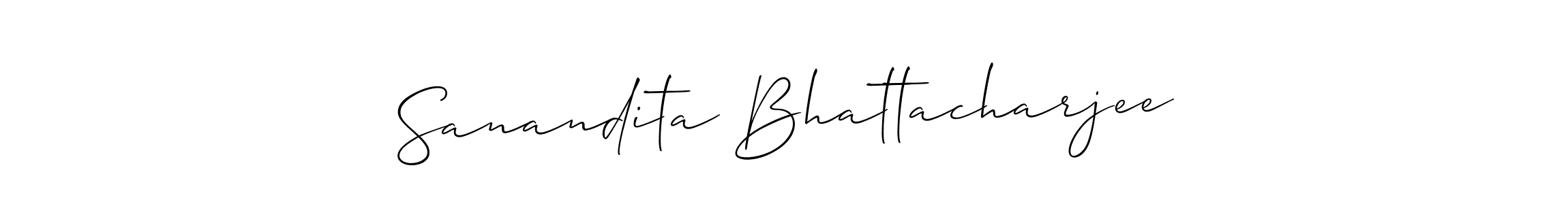 Check out images of Autograph of Sanandita Bhattacharjee name. Actor Sanandita Bhattacharjee Signature Style. Allison_Script is a professional sign style online. Sanandita Bhattacharjee signature style 2 images and pictures png