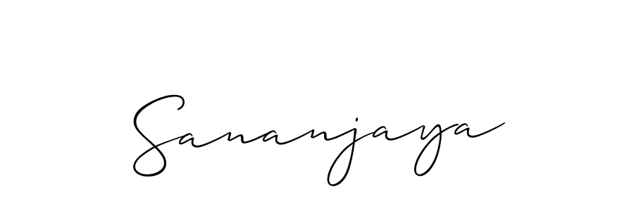 How to Draw Sananjaya signature style? Allison_Script is a latest design signature styles for name Sananjaya. Sananjaya signature style 2 images and pictures png