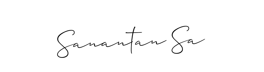 Design your own signature with our free online signature maker. With this signature software, you can create a handwritten (Allison_Script) signature for name Sanantan Sa. Sanantan Sa signature style 2 images and pictures png
