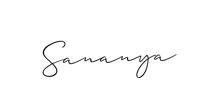 Once you've used our free online signature maker to create your best signature Allison_Script style, it's time to enjoy all of the benefits that Sananya name signing documents. Sananya signature style 2 images and pictures png