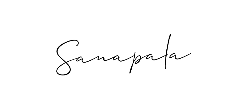 Also we have Sanapala name is the best signature style. Create professional handwritten signature collection using Allison_Script autograph style. Sanapala signature style 2 images and pictures png