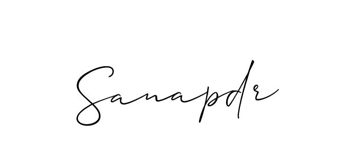 Once you've used our free online signature maker to create your best signature Allison_Script style, it's time to enjoy all of the benefits that Sanapdr name signing documents. Sanapdr signature style 2 images and pictures png