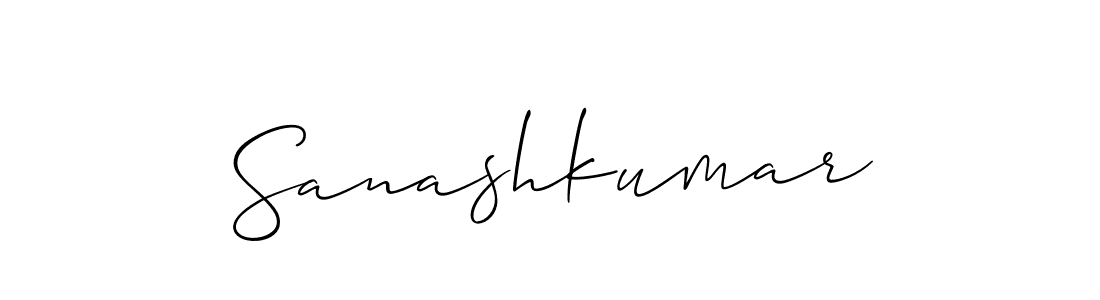 Also we have Sanashkumar name is the best signature style. Create professional handwritten signature collection using Allison_Script autograph style. Sanashkumar signature style 2 images and pictures png