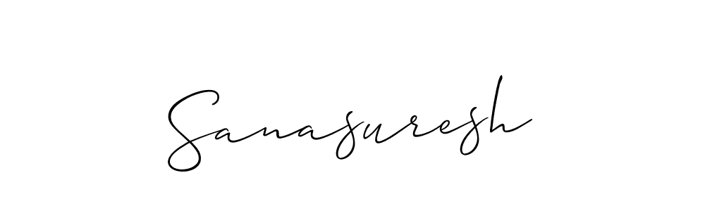 Also You can easily find your signature by using the search form. We will create Sanasuresh name handwritten signature images for you free of cost using Allison_Script sign style. Sanasuresh signature style 2 images and pictures png