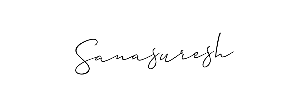 Create a beautiful signature design for name Sanasuresh. With this signature (Allison_Script) fonts, you can make a handwritten signature for free. Sanasuresh signature style 2 images and pictures png