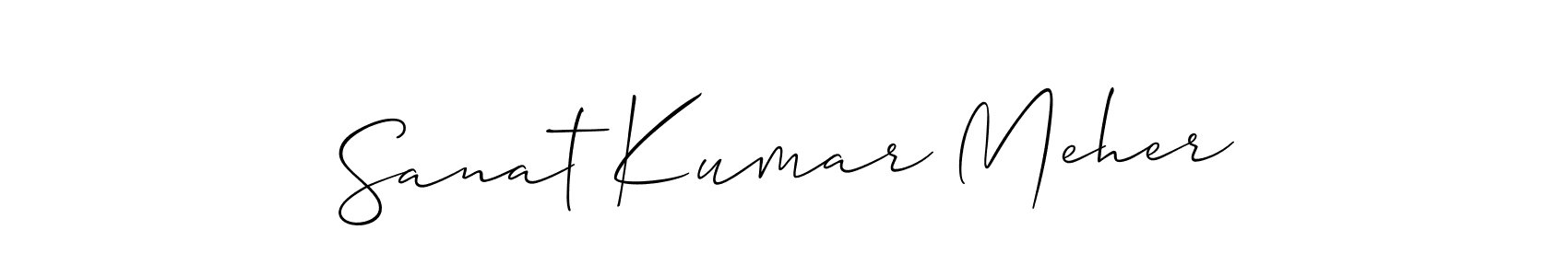 Use a signature maker to create a handwritten signature online. With this signature software, you can design (Allison_Script) your own signature for name Sanat Kumar Meher. Sanat Kumar Meher signature style 2 images and pictures png