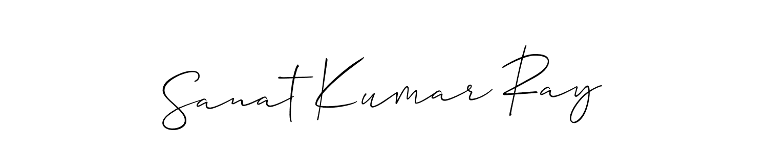 This is the best signature style for the Sanat Kumar Ray name. Also you like these signature font (Allison_Script). Mix name signature. Sanat Kumar Ray signature style 2 images and pictures png
