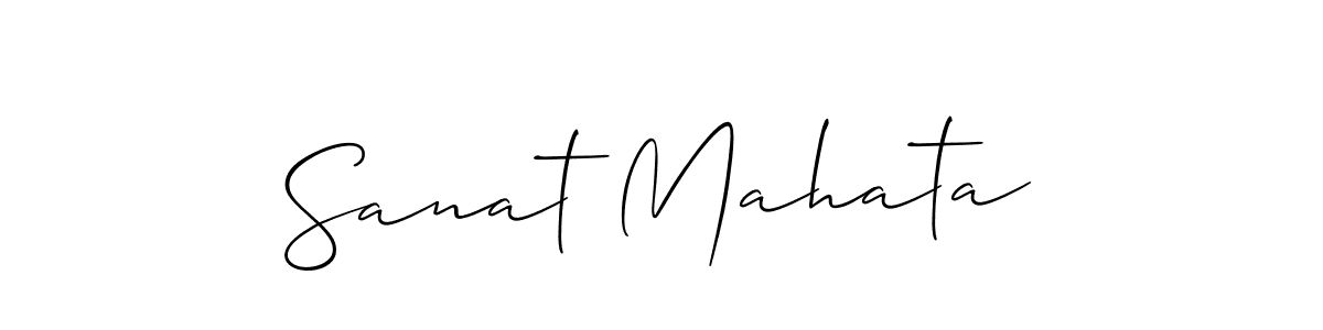 Best and Professional Signature Style for Sanat Mahata. Allison_Script Best Signature Style Collection. Sanat Mahata signature style 2 images and pictures png