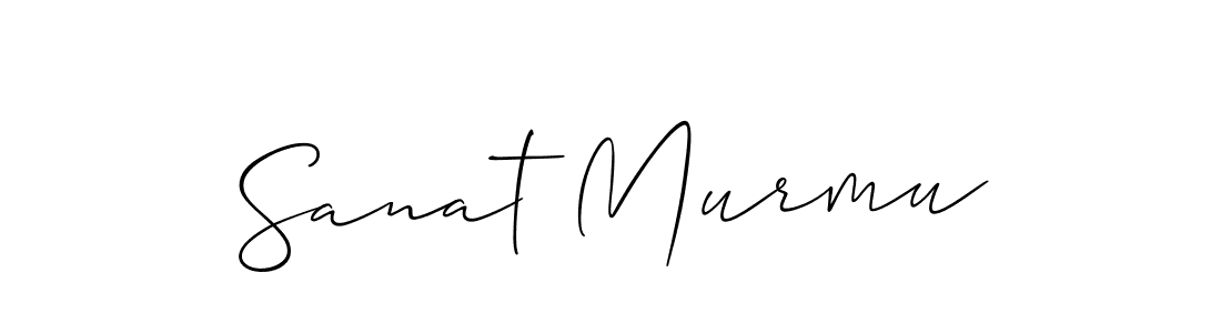 Allison_Script is a professional signature style that is perfect for those who want to add a touch of class to their signature. It is also a great choice for those who want to make their signature more unique. Get Sanat Murmu name to fancy signature for free. Sanat Murmu signature style 2 images and pictures png