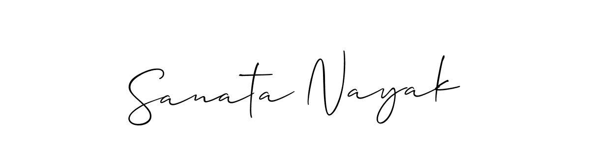 Sanata Nayak stylish signature style. Best Handwritten Sign (Allison_Script) for my name. Handwritten Signature Collection Ideas for my name Sanata Nayak. Sanata Nayak signature style 2 images and pictures png