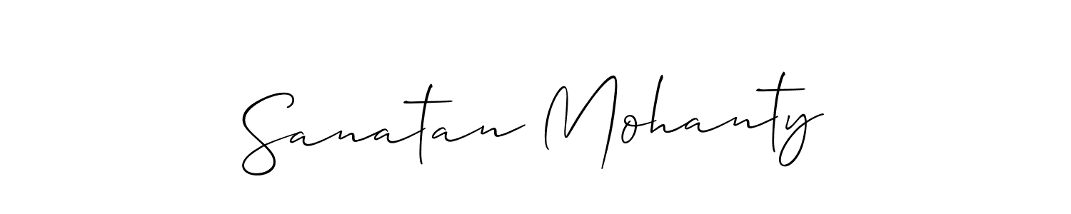 Also You can easily find your signature by using the search form. We will create Sanatan Mohanty name handwritten signature images for you free of cost using Allison_Script sign style. Sanatan Mohanty signature style 2 images and pictures png