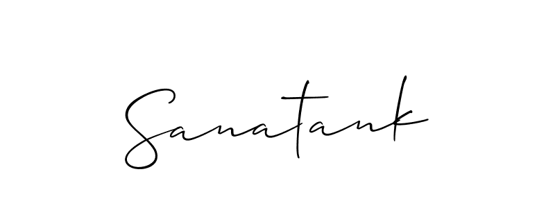 It looks lik you need a new signature style for name Sanatank. Design unique handwritten (Allison_Script) signature with our free signature maker in just a few clicks. Sanatank signature style 2 images and pictures png