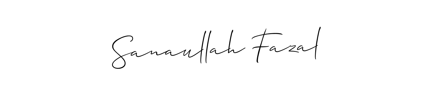 Sanaullah Fazal stylish signature style. Best Handwritten Sign (Allison_Script) for my name. Handwritten Signature Collection Ideas for my name Sanaullah Fazal. Sanaullah Fazal signature style 2 images and pictures png