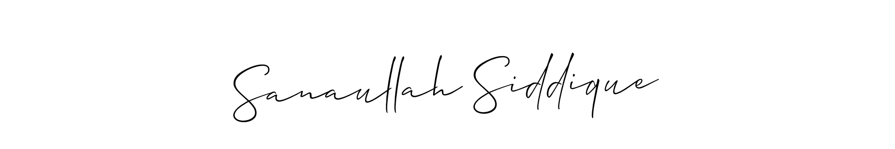 You should practise on your own different ways (Allison_Script) to write your name (Sanaullah Siddique) in signature. don't let someone else do it for you. Sanaullah Siddique signature style 2 images and pictures png