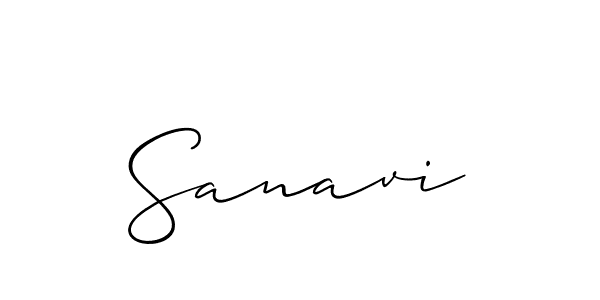 if you are searching for the best signature style for your name Sanavi. so please give up your signature search. here we have designed multiple signature styles  using Allison_Script. Sanavi signature style 2 images and pictures png