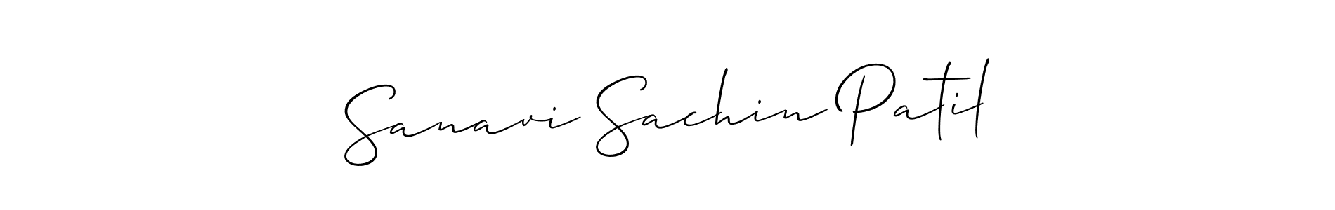 Also we have Sanavi Sachin Patil name is the best signature style. Create professional handwritten signature collection using Allison_Script autograph style. Sanavi Sachin Patil signature style 2 images and pictures png