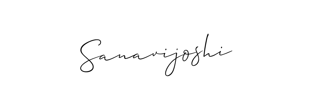 Design your own signature with our free online signature maker. With this signature software, you can create a handwritten (Allison_Script) signature for name Sanavijoshi. Sanavijoshi signature style 2 images and pictures png