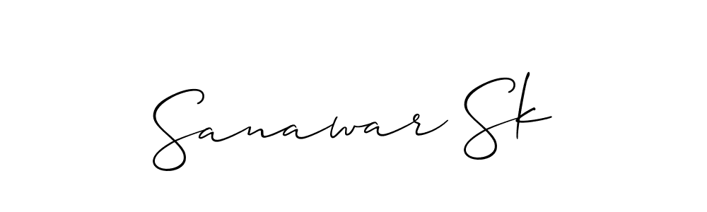 Also we have Sanawar Sk name is the best signature style. Create professional handwritten signature collection using Allison_Script autograph style. Sanawar Sk signature style 2 images and pictures png