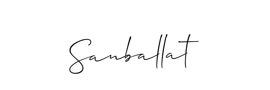 Sanballat stylish signature style. Best Handwritten Sign (Allison_Script) for my name. Handwritten Signature Collection Ideas for my name Sanballat. Sanballat signature style 2 images and pictures png