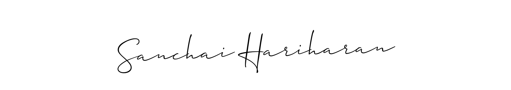 Make a short Sanchai Hariharan signature style. Manage your documents anywhere anytime using Allison_Script. Create and add eSignatures, submit forms, share and send files easily. Sanchai Hariharan signature style 2 images and pictures png