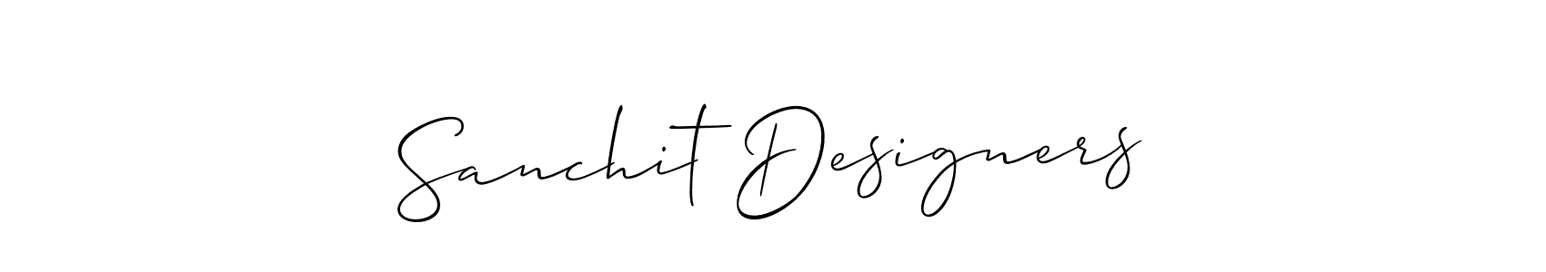Design your own signature with our free online signature maker. With this signature software, you can create a handwritten (Allison_Script) signature for name Sanchit Designers. Sanchit Designers signature style 2 images and pictures png